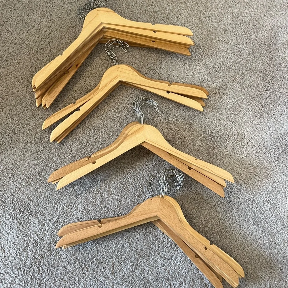 Container store wooden hanger lot